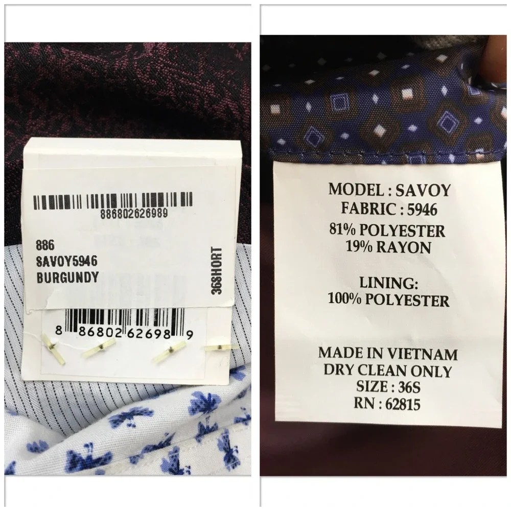 NEW SAVILE ROW Mens Blazer Sport Coat Casual Dinner Jacket Size 36S Classic Suit